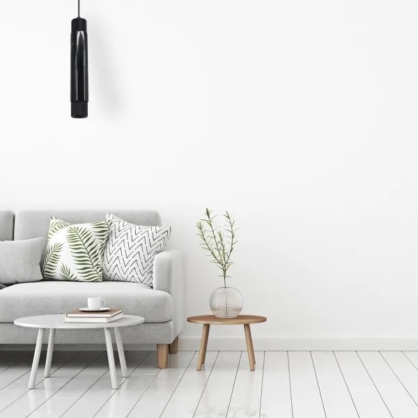 Lustră pe cablu MARBLE 1xGU10/8W/230V negru