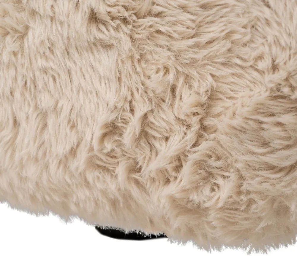 Canapea bej 185 cm Teddy – Ixia