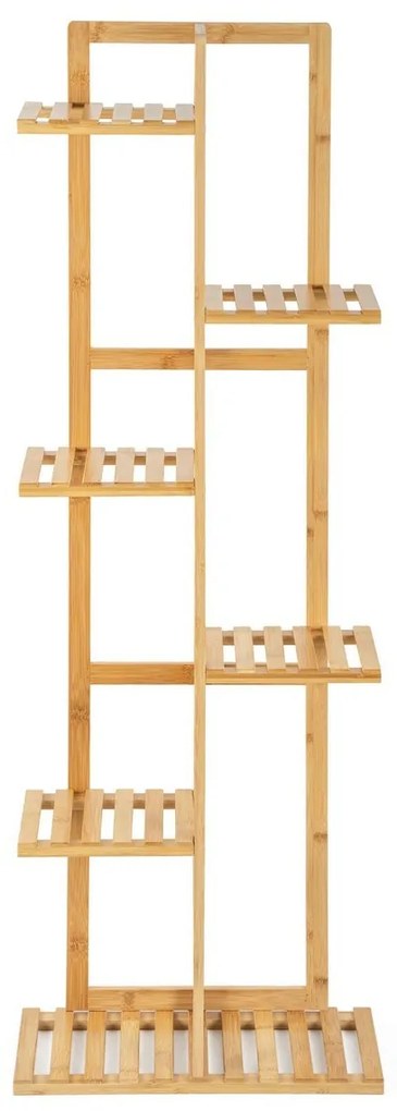 Suport pentru plante G21 cu 6 niveluri, din bambus