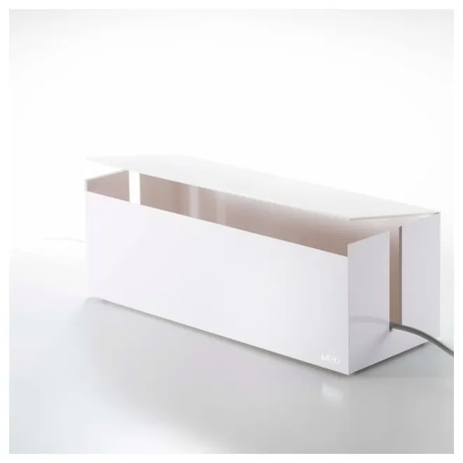 Cutie pentru încărcătoare și cabluri YAMAZAKI Web Cable Box, alb