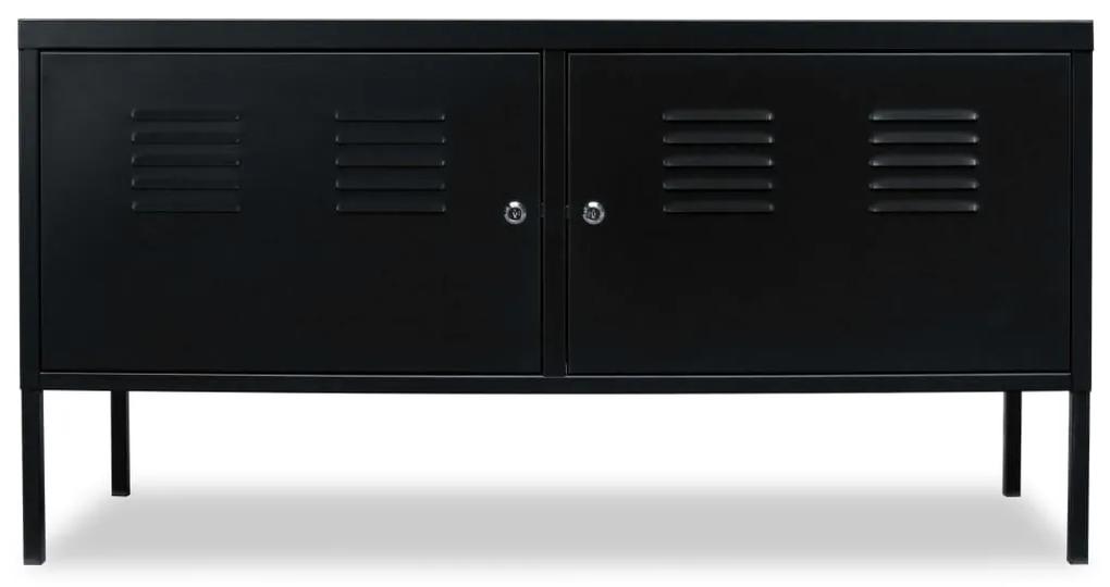 244721 vidaXL Comodă TV, 118 x 40 x 60 cm, negru