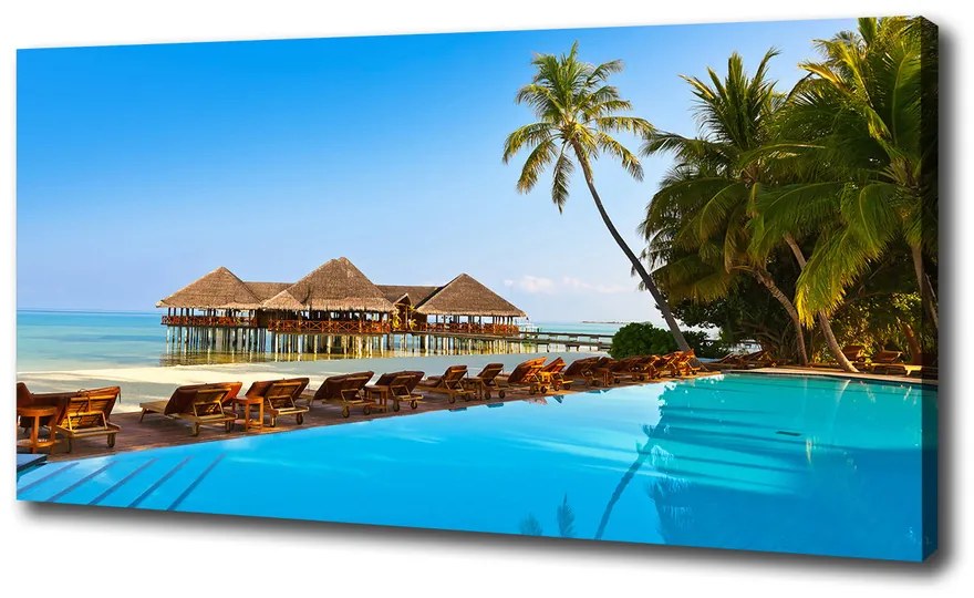 Tablou canvas Piscina în maldive