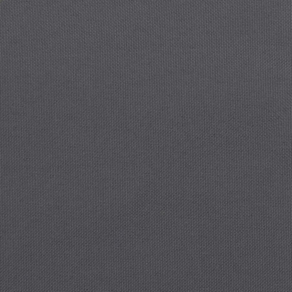 Perne scaun de gradina, 4 buc., antracit, 50x50x3 cm, textil 4, Antracit, 50 x 50 x 3 cm