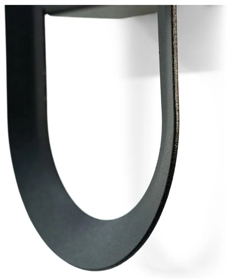 Cârlig negru de montat pe perete din oțel Coucou – Spinder Design