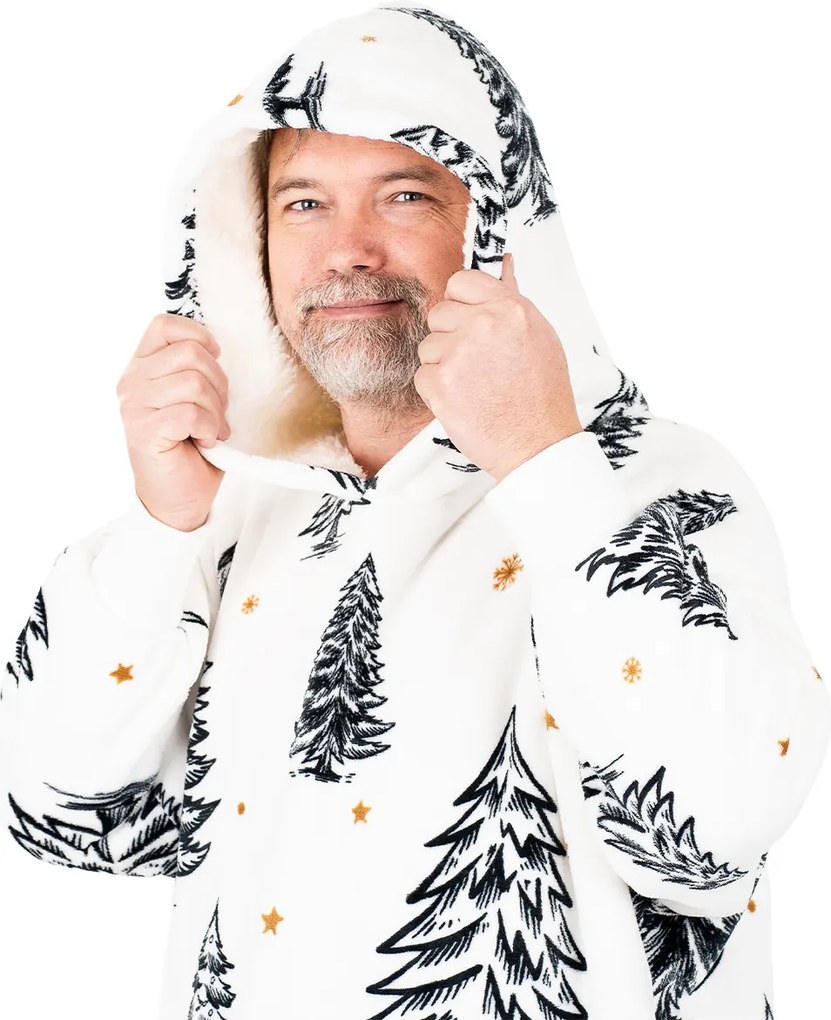 Hanorac din micropluș 4Home Frosted Trees, uni L - pentru bărbați