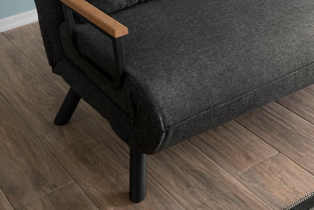 Canapea extensibilă Sando 2 Dark Grey