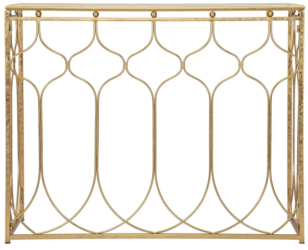 Consola Arab, Mauro Ferretti, 96.5x41x78 cm, fier, auriu