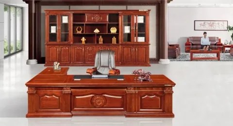Set mobilier birou directorial managerial 2.8m, lemn, A-3290