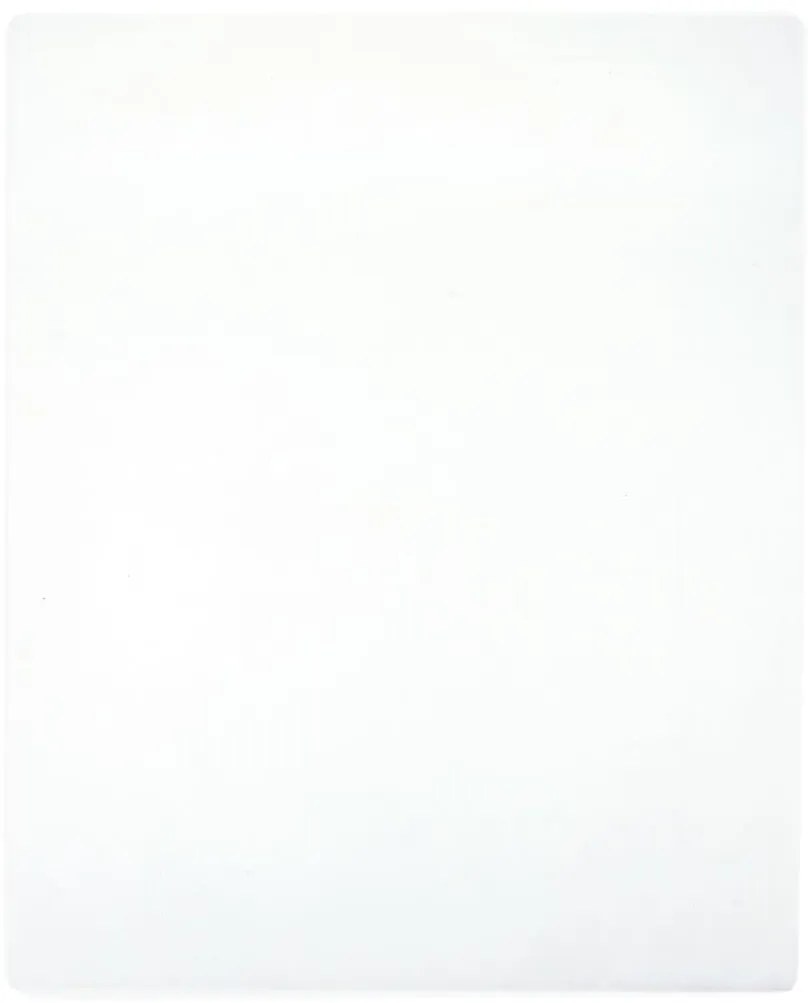 vidaXL Cearșaf de pat cu elastic, 2 buc, alb, 140x200 cm, bumbac