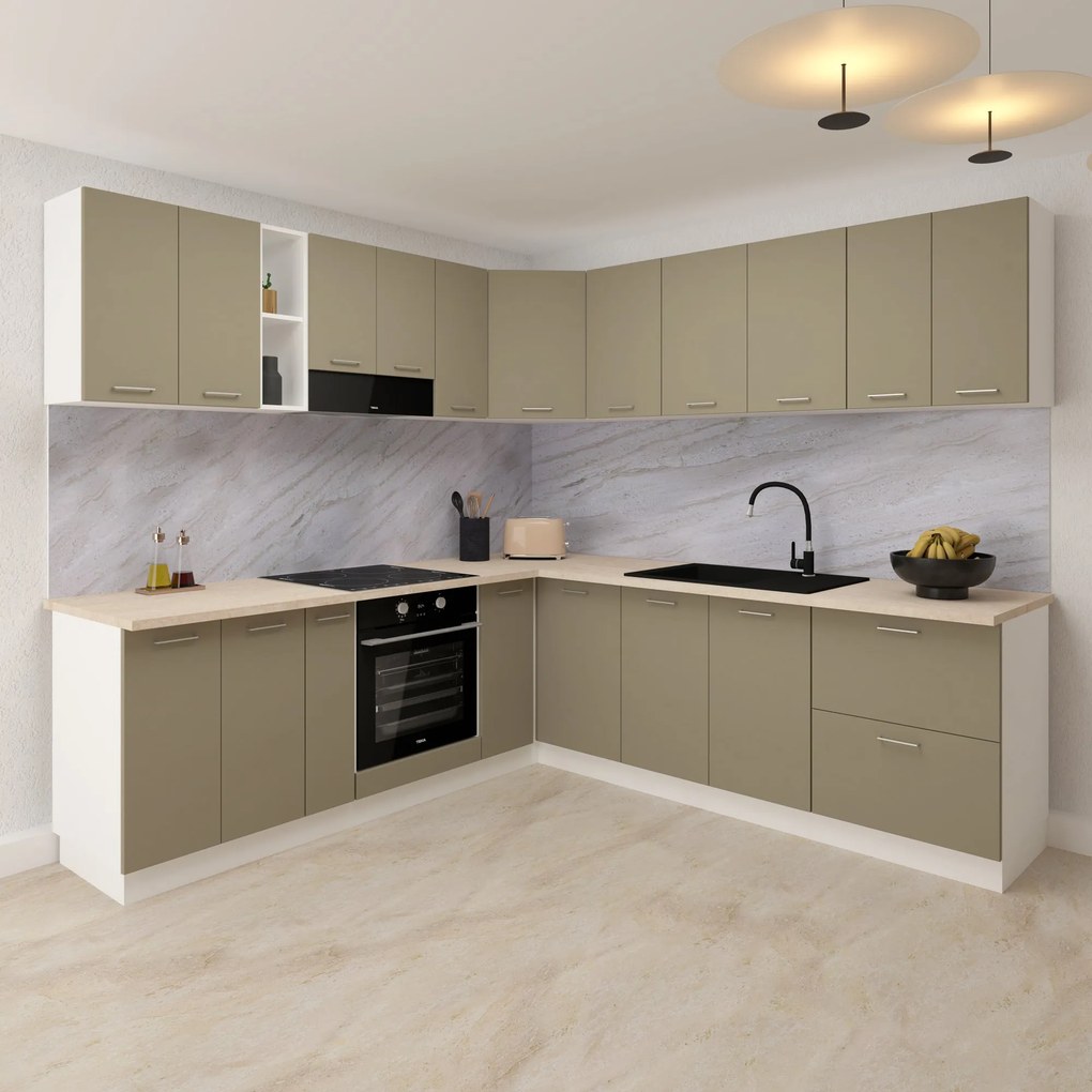 Corp Superior Colt Lecce, Taupe/Alb, 60 x 60 x 65 cm