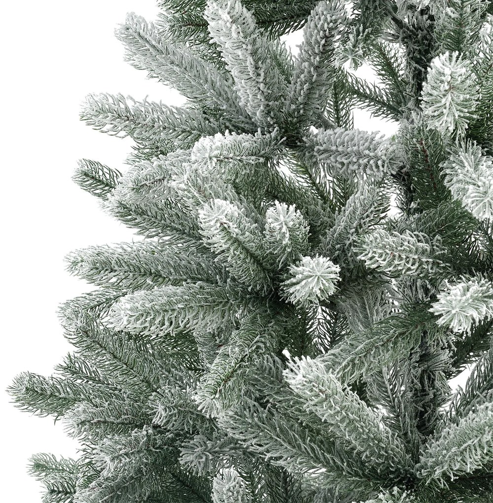 Brad artificial Talvi 210 cm verde cu suport de zapada si negru