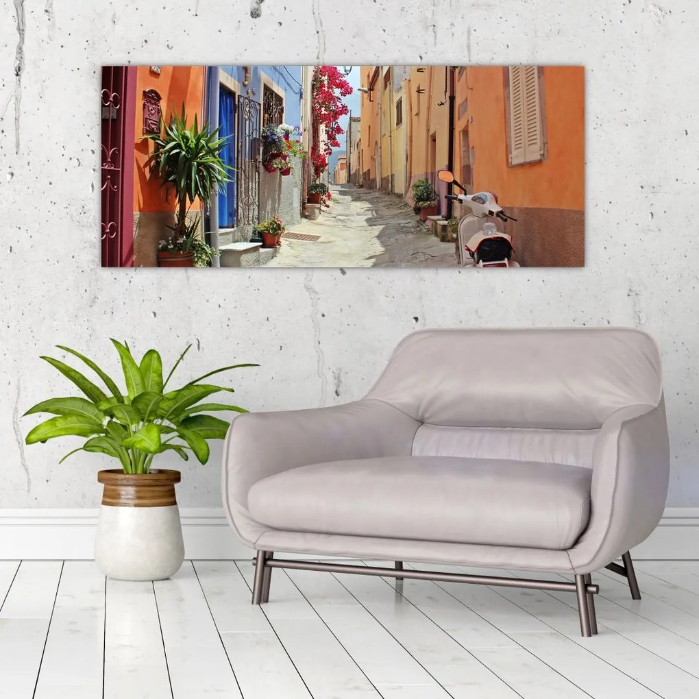 Tablou cu strada din Sardinia (120x50 cm)