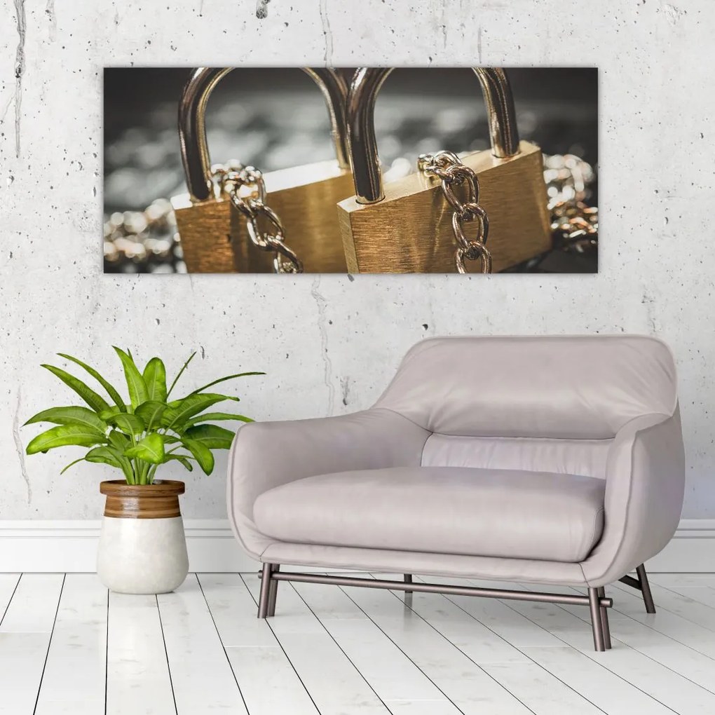 Tablou cu două cetăți (120x50 cm)