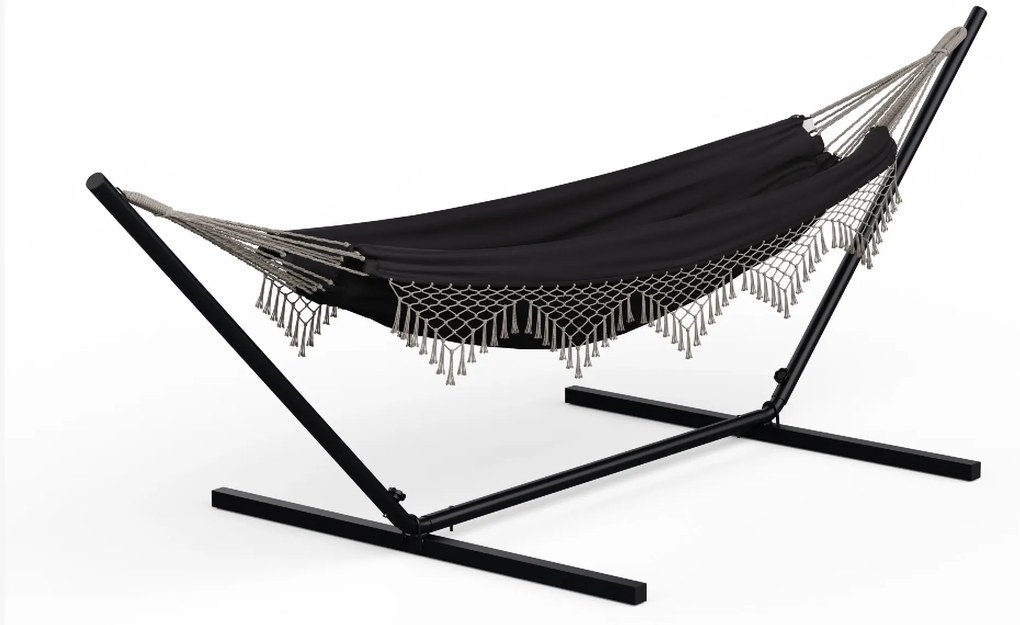 Hamac SwayStation Boho | 400 x 116 cm | rezistent la intemperii | rezistent la rugină