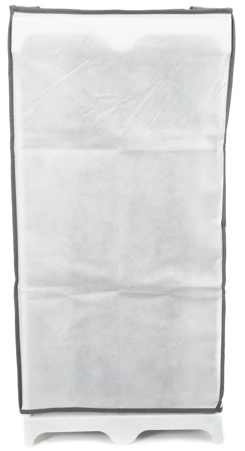 Pantofar textil Compactor shoes, 25 compartimente, negru - alb