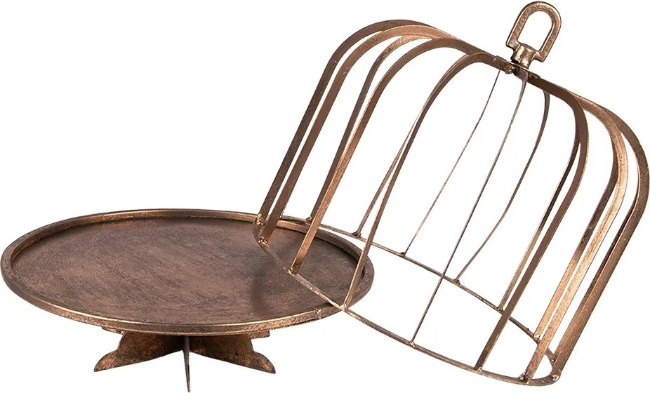 Tava aurie, din metal, cu capac, Ø 26x32 cm, Copper