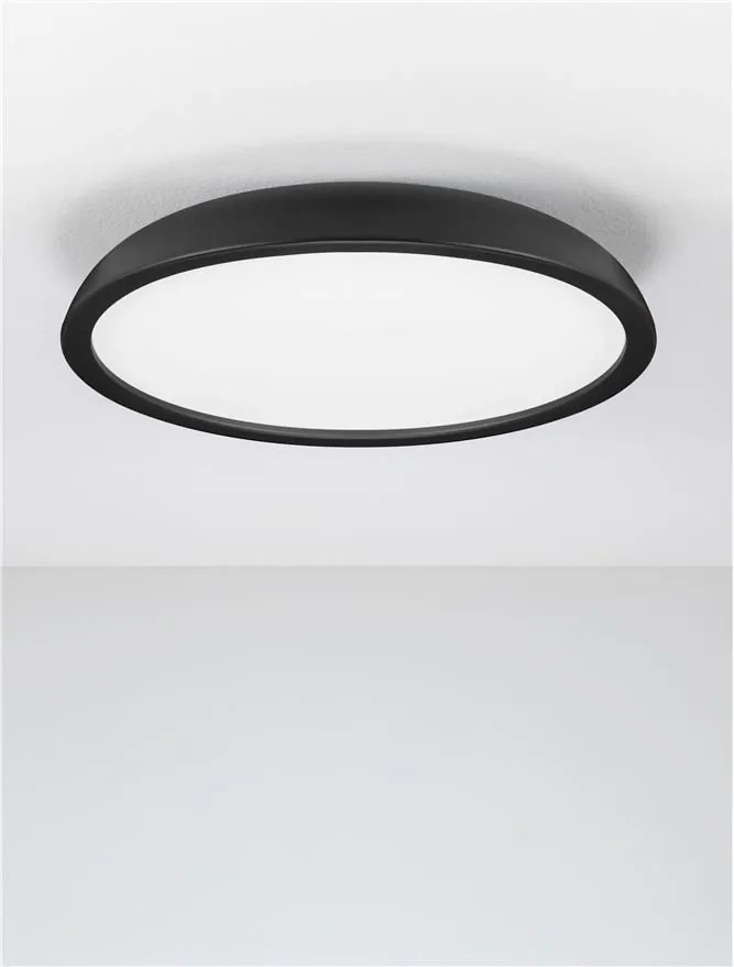 Lustra LED aplicata stil modern FELICIA negru 60cm