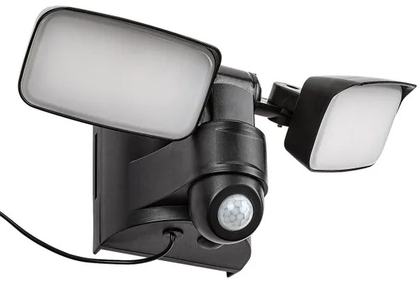 Rabalux 77091 - LED lampă solară de perete LESZNO 2xLED/5W/3,7V IP54 negru