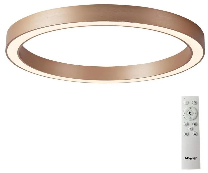 Azzardo AZ5036 - Plafonieră LED dimabilă MARCO LED/60W/230V auriu + + telecomandă