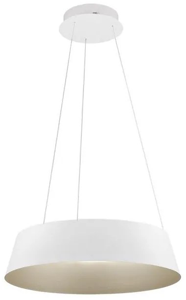 Pendul LED dimabil design modern ALBA alb 54cm