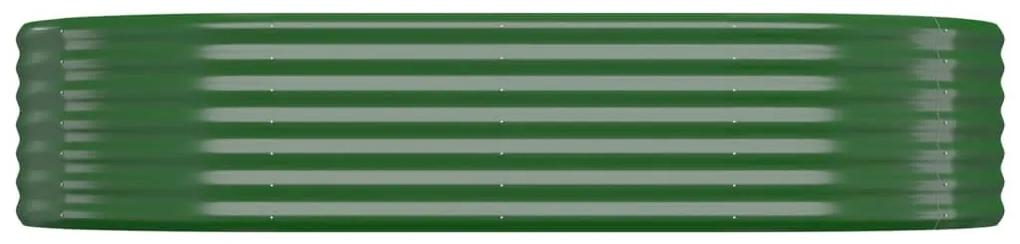 Jardiniera gradina verde 175x100x36cm otel vopsit electrostatic 1, Verde, 175 x 100 x 36 cm