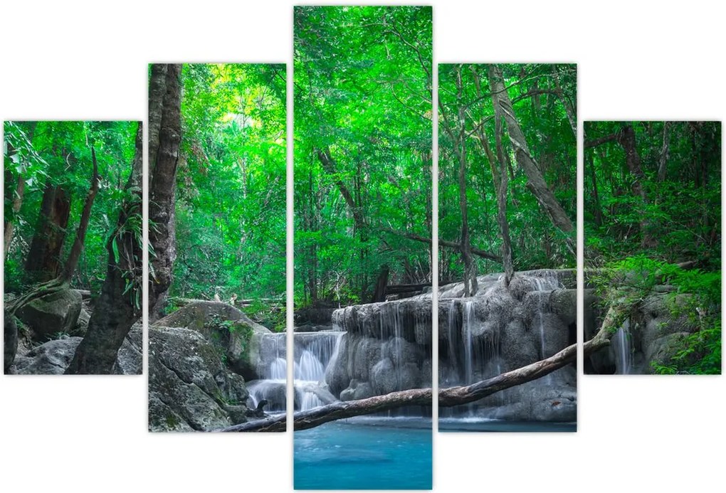 Tablou - Cascada Erawan, Kanchanaburi, Thailanda (150x105 cm)