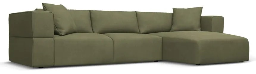 Colțar verde deschis (cu colț pe partea dreaptă) Esther – Milo Casa