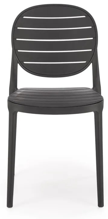 Scaun plastic K529 negru