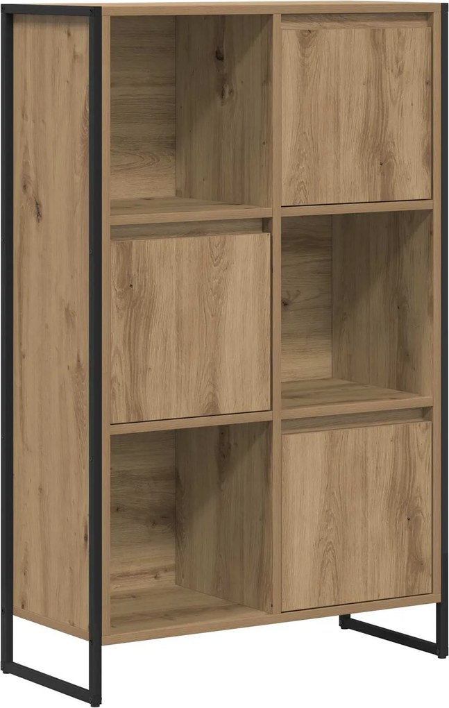 vidaXL Dulap pentru cărți Stejar artizanal 68 x 30 x 108.5 cm