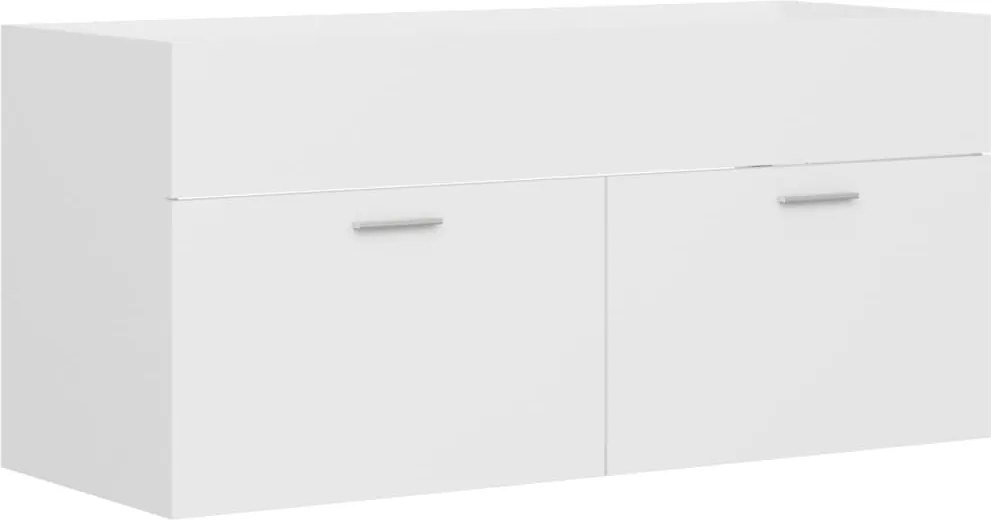 vidaXL Dulap pentru chiuvetă, alb, 100x38,5x46 cm, PAL