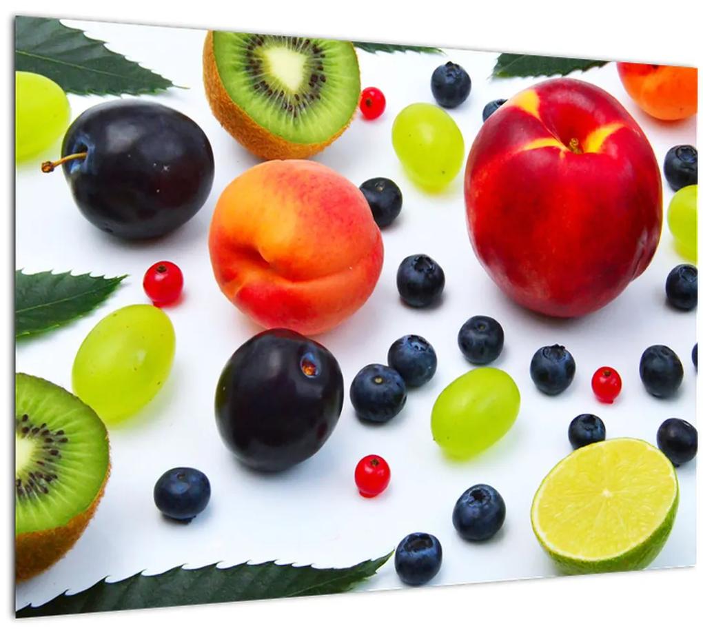 Tablou - fructe cu picături de apă (70x50 cm), în 40 de alte dimensiuni noi