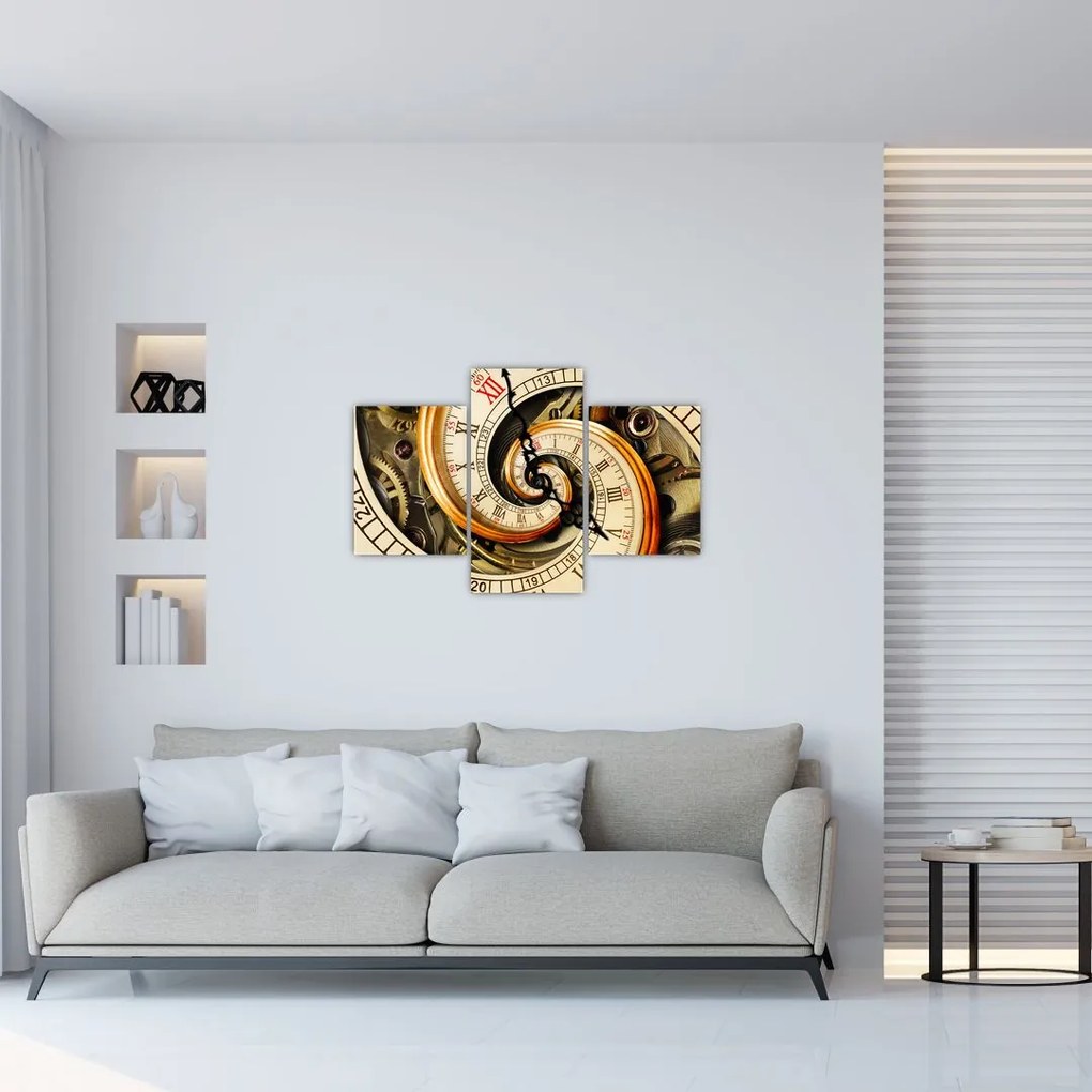 Tablou cu ceas (90x60 cm)