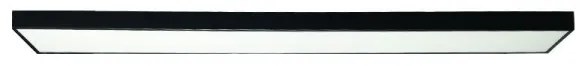 Plafonieră LED/32W/230V 4000K 120x13 cm negru