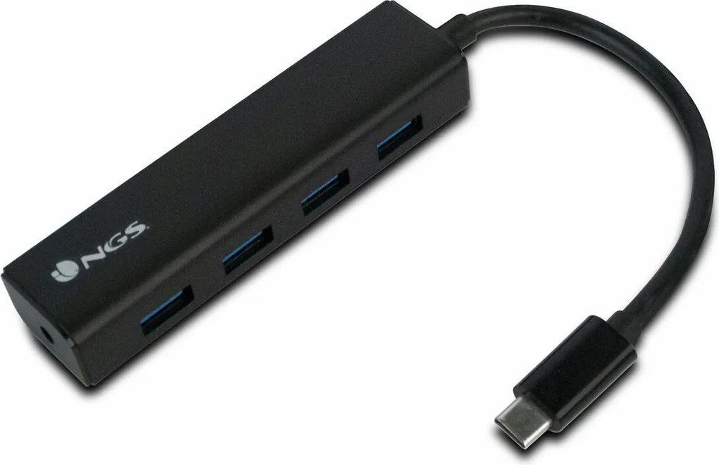 Hub USB 4 Porturi NGS WONDERHUB4 Negru 5 Gbps