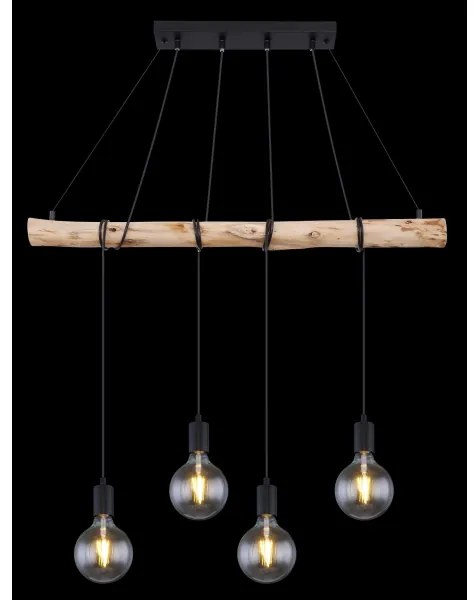 Lustră pe cablu Globo 15439-4 AUSTON 4xE27/60W/230V
