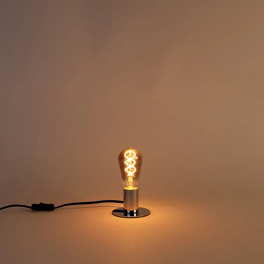 Lampă LED cu filament răsucit E27 ST64 fum 120 lm 1800K