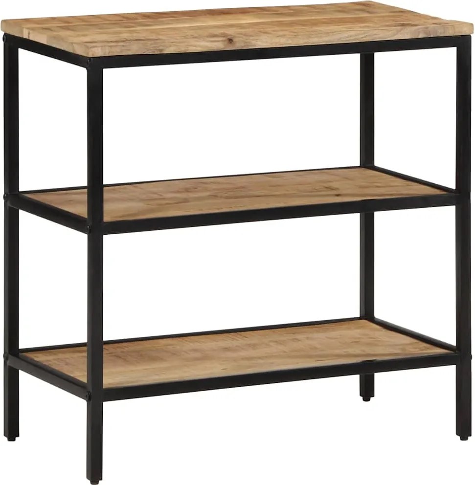 vidaXL Masă consolă, 70x35x70 cm, lemn masiv de mango brut