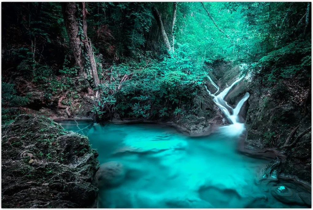 Tablou - Oază turcoaz (90x60 cm)