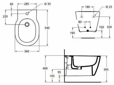 Bideu suspendat Ideal Standard Connect