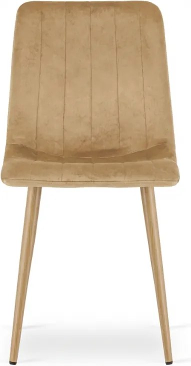 Scaun catifelat bej LAVA CAMEL BEIGE