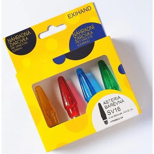 Beculețe Blistr Asteria colorate, 4 buc., 14V/0,1A