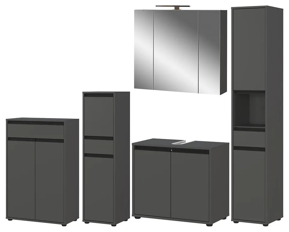 Set mobilă de baie gri antracit Lemont – Germania