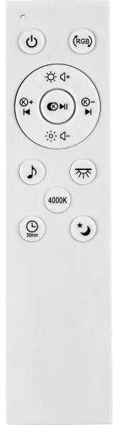 Rabalux - Plafonieră LED RGB dimmabilă cu difuzor, 18W/230V + telecomandă