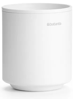 Brabantia MindSet suport periuță de dinți 1005685, Curățare ușoară, Deschidere largă, Acoperire minerală, Alb
