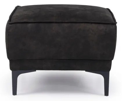 Taburet gri antracit cu tapițerie din imitație de piele Copenhagen – Scandic