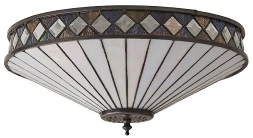 Endon 64145 - Plafonieră Tiffany FARGO, 2xE27/60W/230V, diametru 41,5 cm