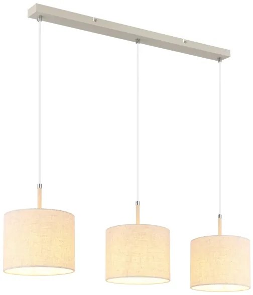 Globo 15968-3H - Candelabru DELEON suspendat pe cablu, 3xE27/40W/230V