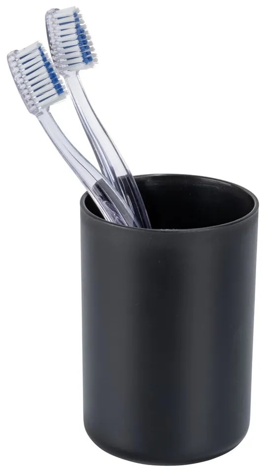 Set de accesorii de baie negru din plastic Fano – Allstar