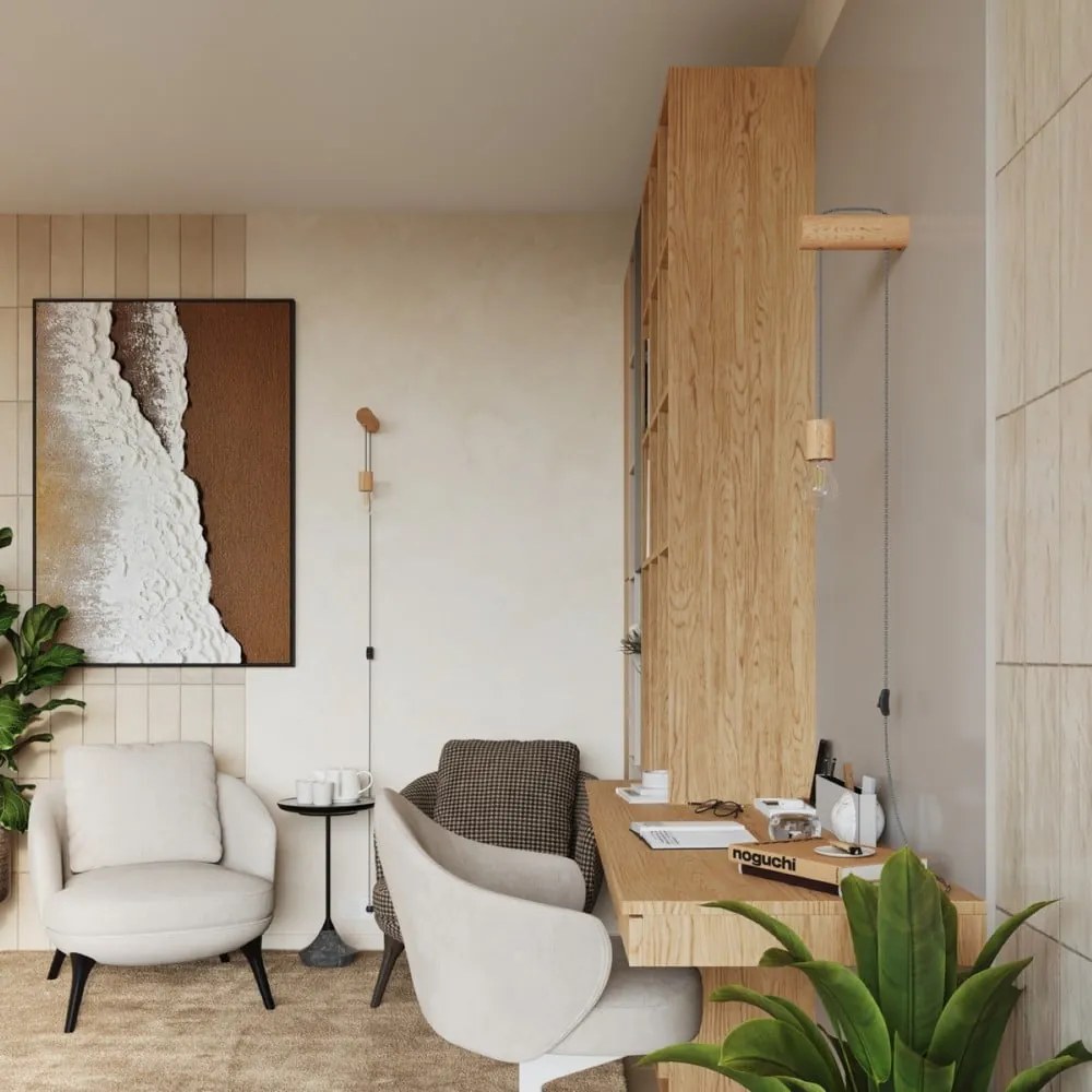 Aplică de perete în culoare naturală Arcadia – Sollux