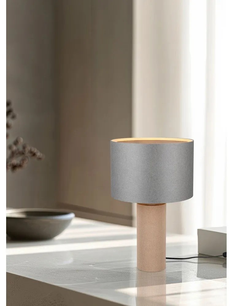 Veioză gri/bej (înălțime 48 cm) Canio – Trio